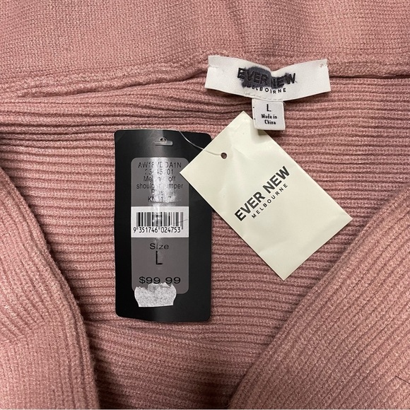 🎁Melania off shoulder jumper- blush - Picture 4 of 4